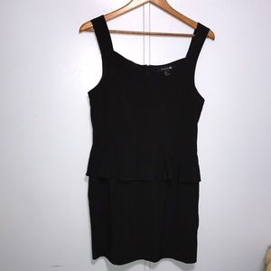 Black Peplum Dress - Size Large